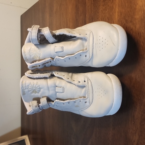 Reebok Women Freestyle Hi High Top Sneaker White/Silver size 7.5, - Picture 4 of 8